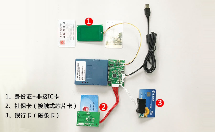 多功能身份證社保卡刷卡器模組